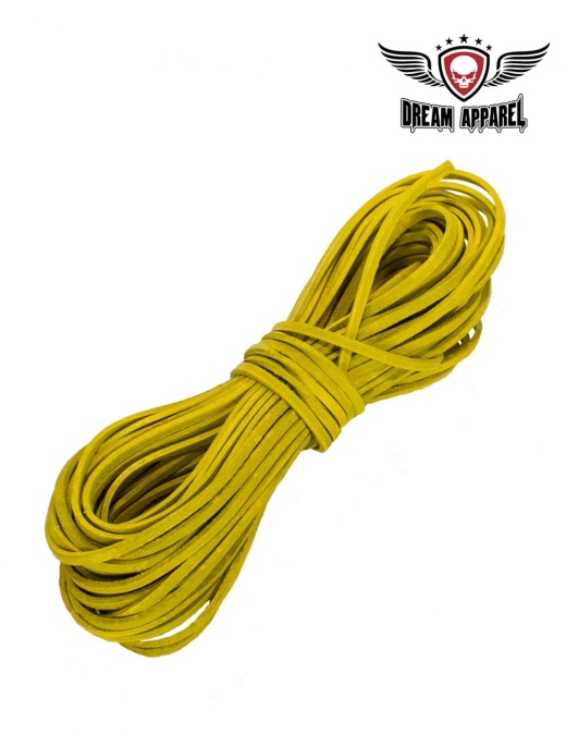 50 Ft Leather Laces - Yellow