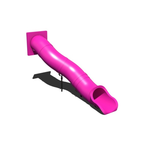 6' Deck Height - 30" Diameter - Snake Left Tube Slide