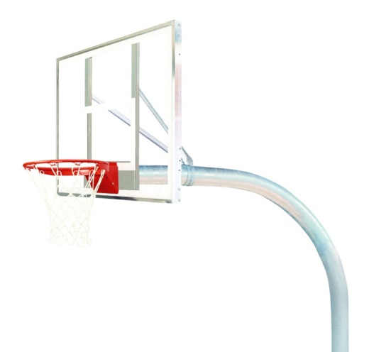 5 - 9/16" Mega Duty Unbreakable Polycarbonate 54" X 42" Basketball System