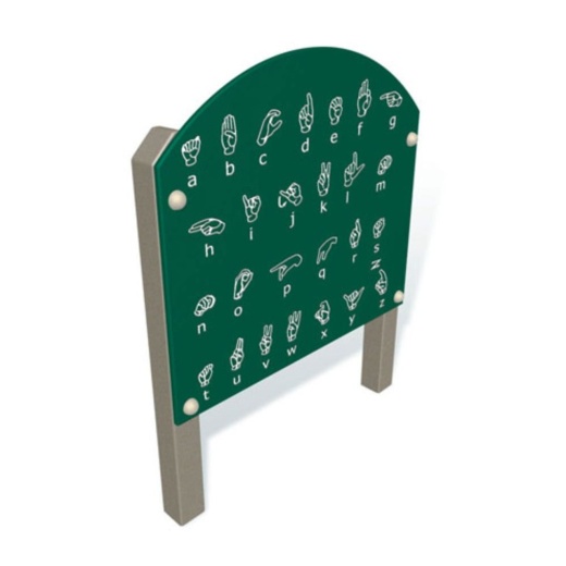 Sign Language Freestanding Panel