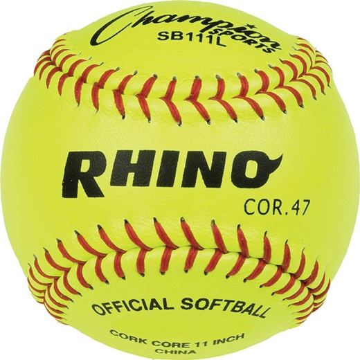 11 Inch Leather Softball - Box Of 12