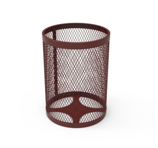 32 Gallon Expanded Metal Trash Receptacle
