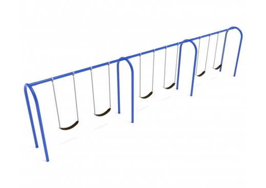 8 Feet High Elite Arch Post Swing - 3 Bays - Frame Only