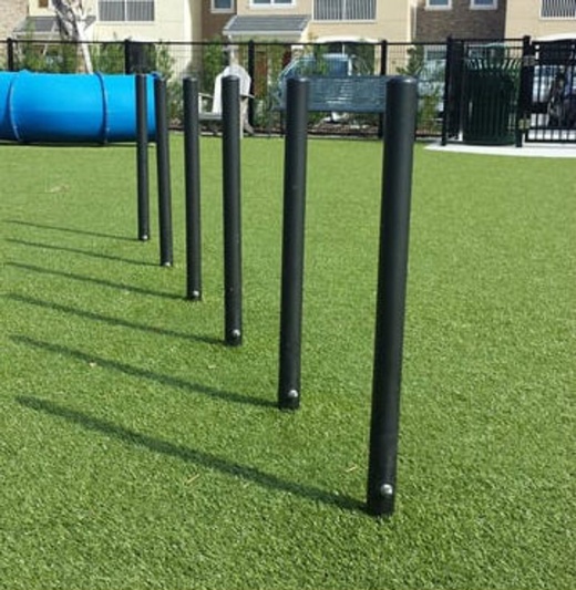Dog Flexible Weave Poles - Set Of 6