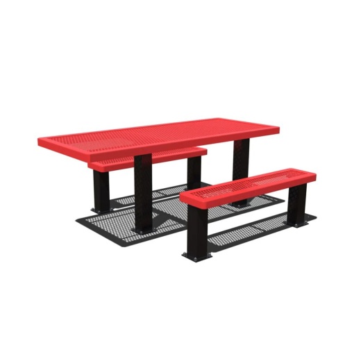 6' Regal Accessible 4-4 Table With 2 Unattached 6' Seats