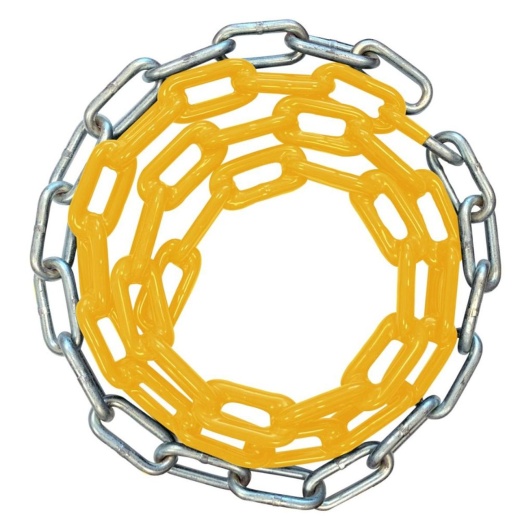 3/16 Inch - Plastisol Coated Swing Chain - 91" Inch Length