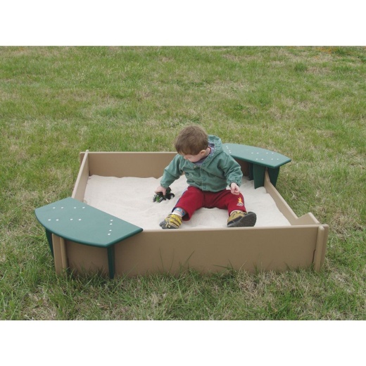 4' X 4' Tot Town Small Sandbox