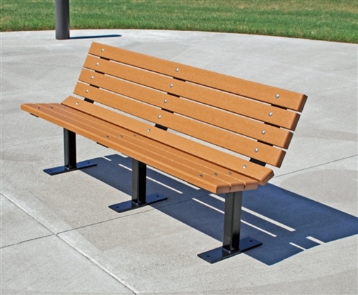 4' Contour Park Bench