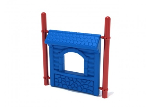 Freestanding Store Activity Panel With Posts
