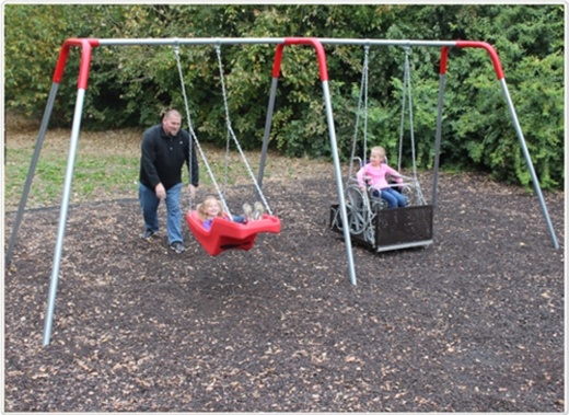 Ada Swing Set 1 Platform & 1 Seat