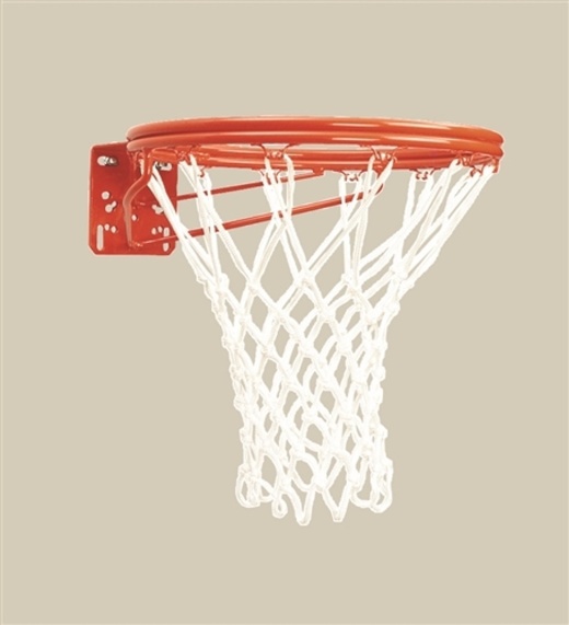 Front Mount Double Rim Basketball Goal- No Tie Netlocks