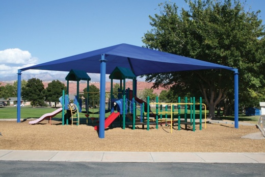 16X16x8 Square - Four Post Hip Shade