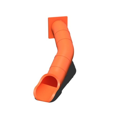 5' Deck Height - 30" Diameter - Veer Right Turn Tube Slide