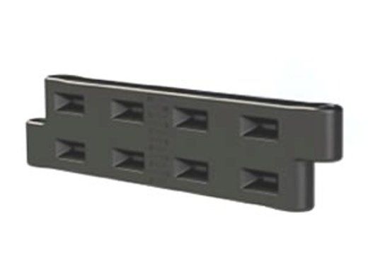 12" Plastic Playground Border With Built In Surfacing Guide And Galvanized Spike