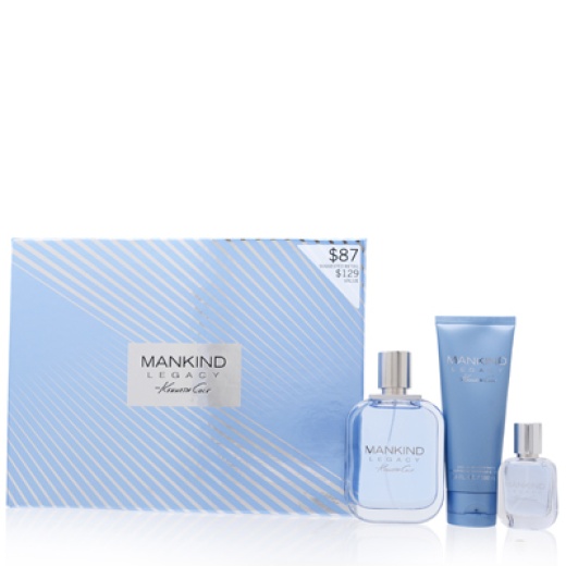 Cs Kenneth Cole Mankind Legacy/Kenneth Cole Set (M) Edt Spray 3.4 Oz Edt Spray 0.5 Oz After Shave Balm 3.4 Oz