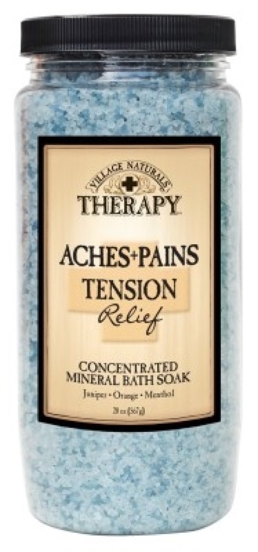 Bl Village Naturals Aches + Pains Tension Relief Bath Soak 20Oz - Pack Of 3