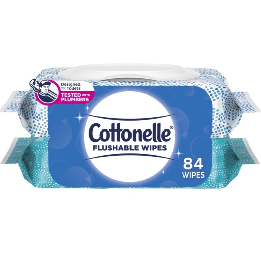 Cottonelle Flushable Coth Wipes 8X84ct