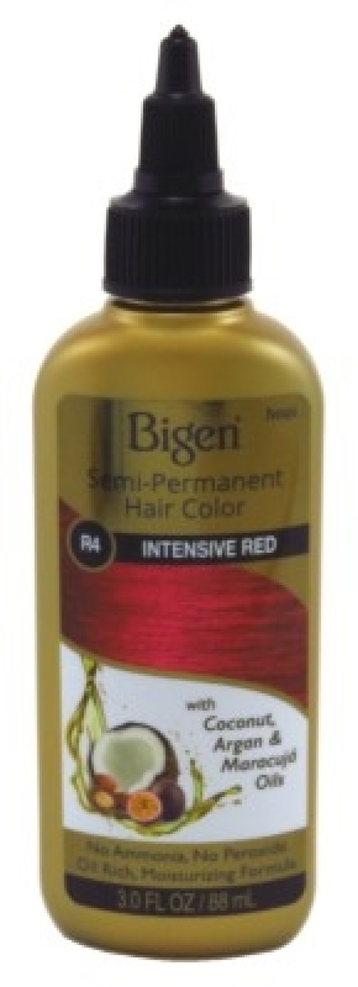 Bl Bigen Semi-Permanent Haircolor #R4 Intensive Red 3Oz - Pack Of 3