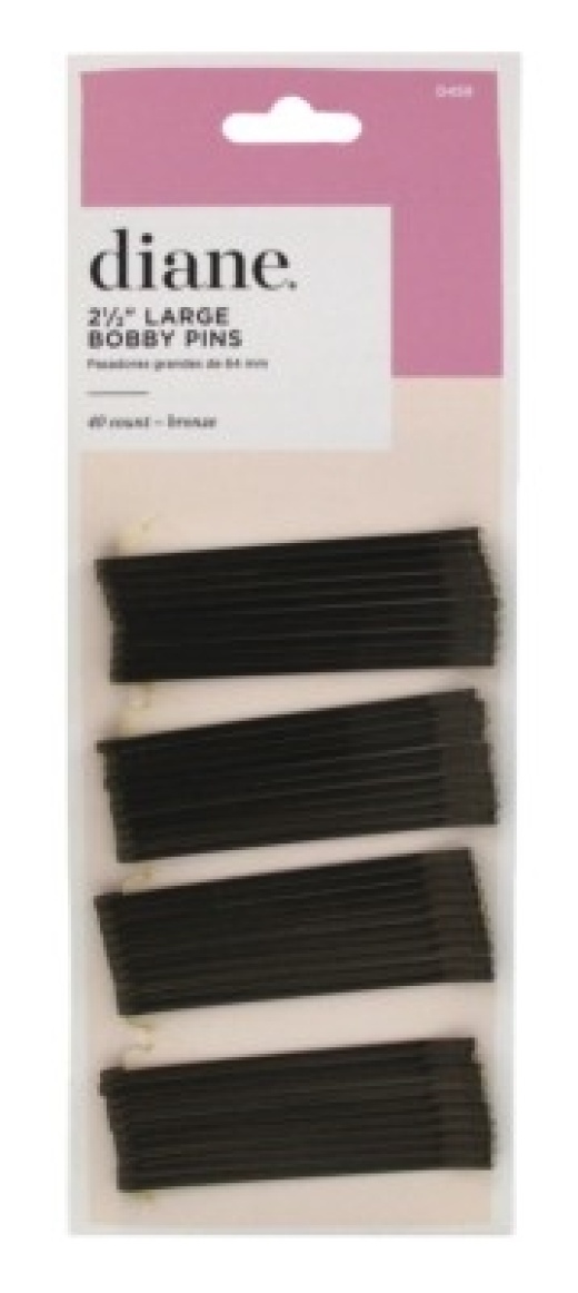 Bl Diane Bobby Pins Large 2.5Inch Bronxe 40 Count (12 Pieces) Carded