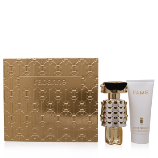 Cs Fame/Paco Rabanne 2 Pc Set (W) Edp Spray 2.7 Oz Body Lotion 3.4 Oz In Tin Box
