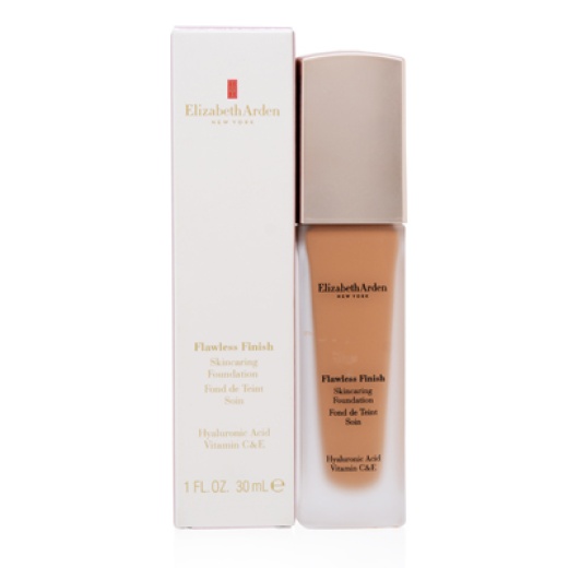 Cs Elizabeth Arden/Flawless Finish Skincaring Foundation 460W 1.0 Oz (30 Ml) Hyaluronic Acid W/ Vitamin C&E For Tan To Deep Skin