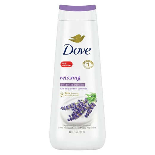 Bl Dove Body Wash Lavender Oil & Chamomile Relaxing 20Oz - Pack Of 3