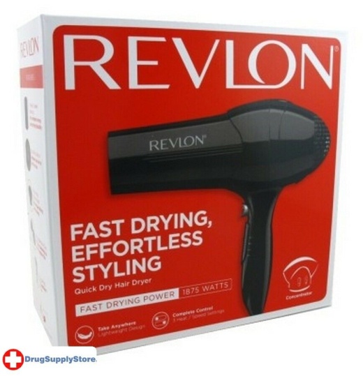 Bl Revlon Dryer Quick Dry 1875 Watt Ultra Lightweight