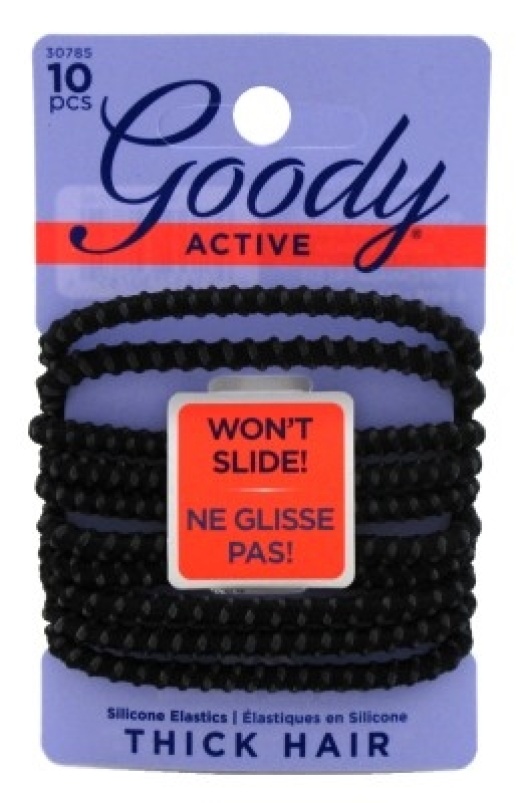 Bl Goody #30785 Slide Proof 4Mm Elastics 10 Count Black (3 Pieces)