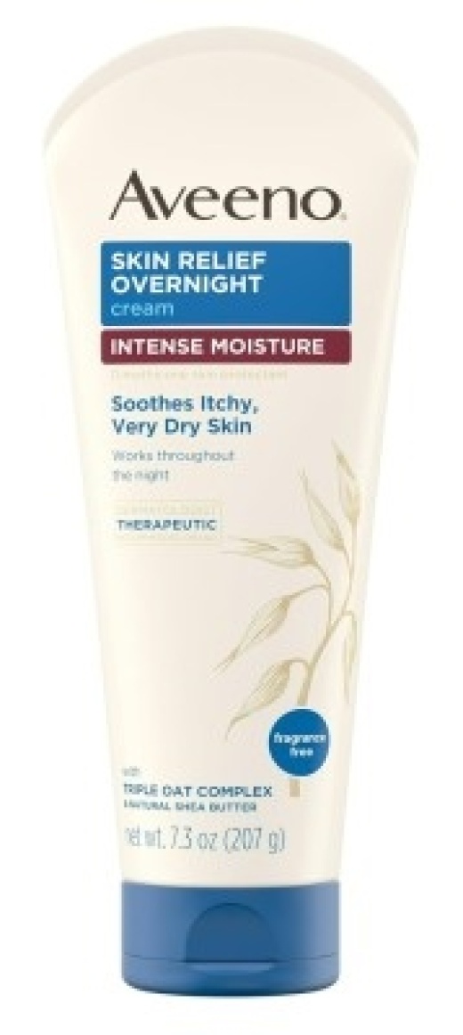 Bl Aveeno Cream Intense Moisture Skin Relief Overnight 7.3Oz - Pack Of 3