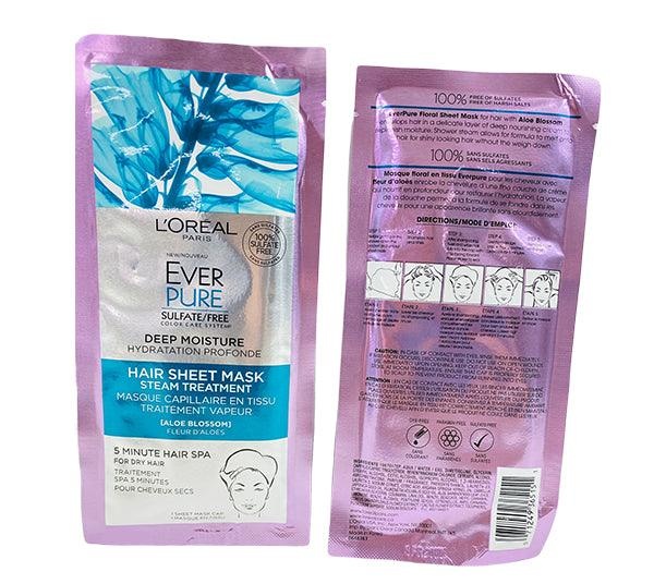L'oreal Everpure Deep Moisture Hair Sheet Mask Wholesale (50 Pcs Box)