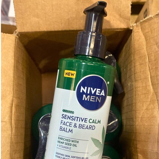 Nivea Men Sensitive Calm Face & Beard Balm 5Oz (42 Pcs Lot)