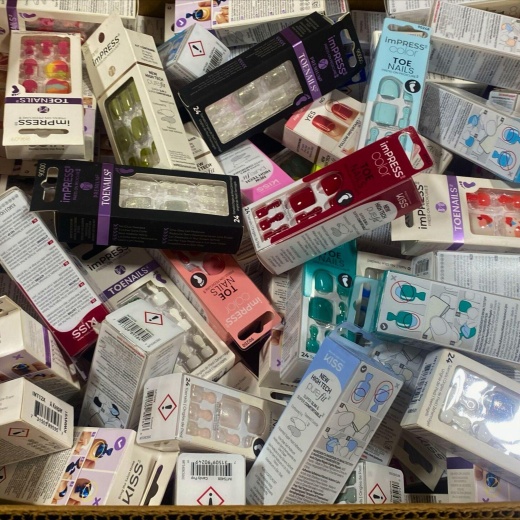 Impress Assorted Press On Toe Nails & Finger Nails Assorted Colors & Lengths (90 Pcs Lot)