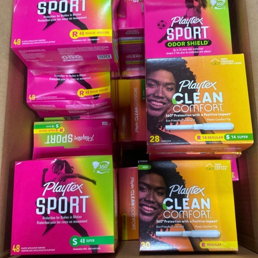 Playtex Mix Includes Assorted Tampon Sizes (60 Pcs Lot)