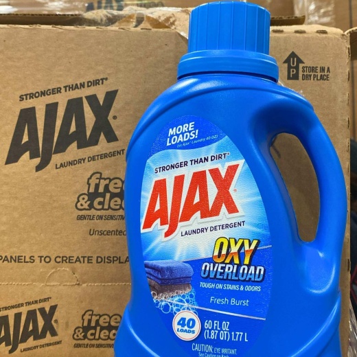 Ajax Oxy Overload Laundry Detergent 60Oz (6 Pcs Lot)