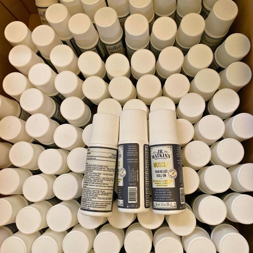 J.R. Watkins Muscle Pain Relief Roll On Penetrating Relief For Muscle Strains 3.0Oz (50 Pcs Lot)