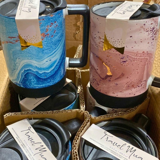 Coffee Travel Mug Cup Two Colors 15.5Fl Oz 458.4Ml (60 Pcs Lot)