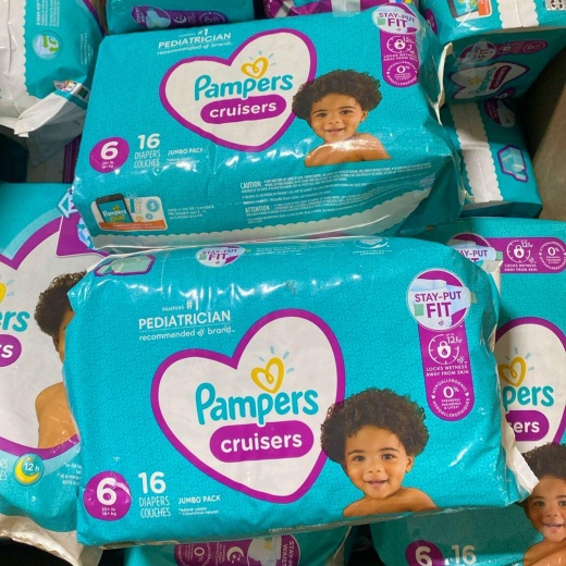 Pampers Cruisers 16 Diapers Jumbo Pack (60 Pcs Lot)
