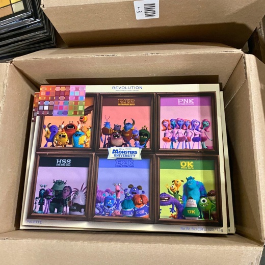 Revolution Makeup Disney Pixar Monsters University Palette 54X0.04Oz (24 Pcs Lot)