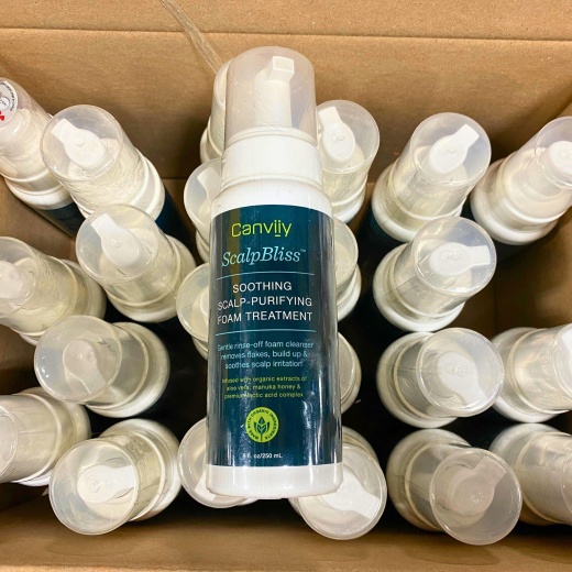 Canviiy Scalpbliss Soothing Scalp-Purifying Foam Treatment Gentle Rinse-Off 8Oz (23 Pcs Lot)