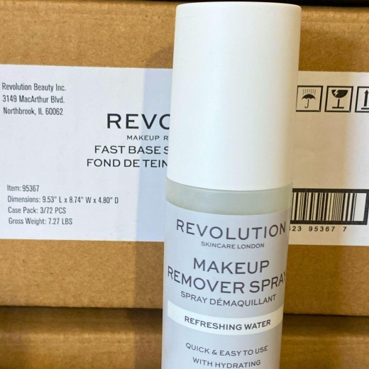 Revolution Skincare London Makeup Remover Refreshing Water 3.38Oz (30 Pcs Lot)