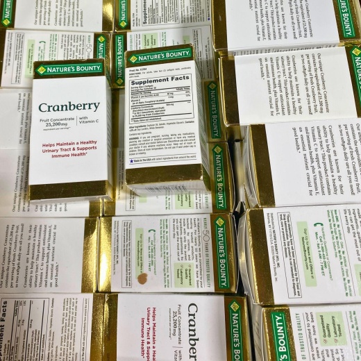 Nature's Bounty Cranberry Dietary Supplement (60 Pcs Lot)