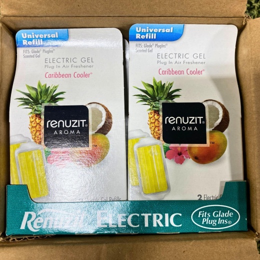 Renuzit Electric Gel Plug In Air Freshener Caribbean Cooler (120 Pcs Lot)