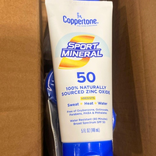 Coppertone Zinc Oxide Sunscreen Sport Mineral 5Oz Spf 50 (78 Pcs Lot)