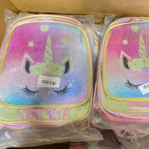 Mloovnemo Girls Elementar..Rn With Sequins Lunch Bag (24 Pcs Lot)