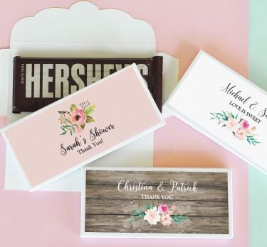 Personalized Floral Garden Candy Wrapper Covers