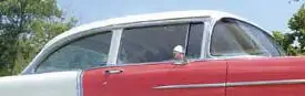 Chevy Vent Window Installed In Frame Clear Sedan & Wagon Right 1955-1957