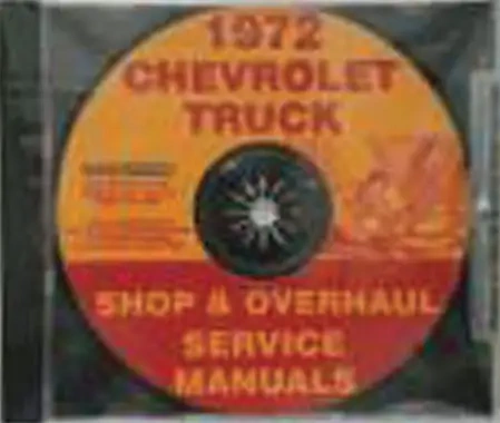 Chevy Truck Shop Service & Repair Manuals On Cd 1972