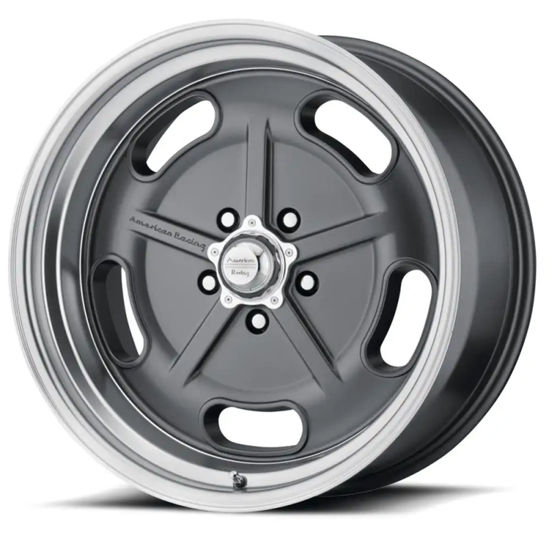American Racing Salt Flat Mag Gray W/ Diamond Cut Lip Wheel 17X7