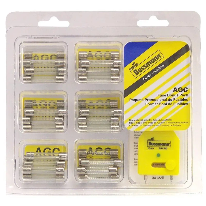 Agc Fuse Kit 60 Pieces With Fuse Tester And Fuse Removal Tool