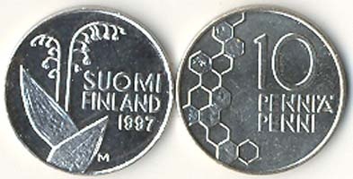 Finland Km65(U) 10 Pennia
